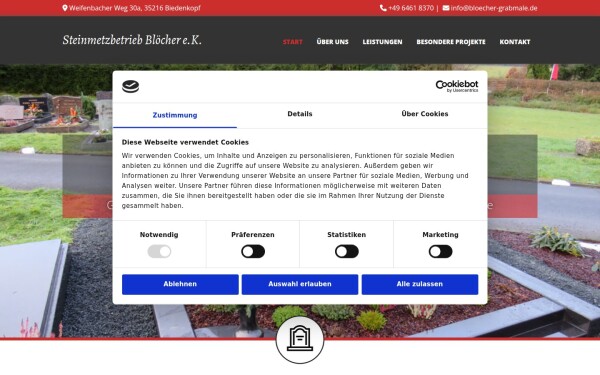 www.bloecher-grabmale.de