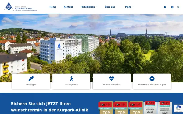 kurpark-klinik.com