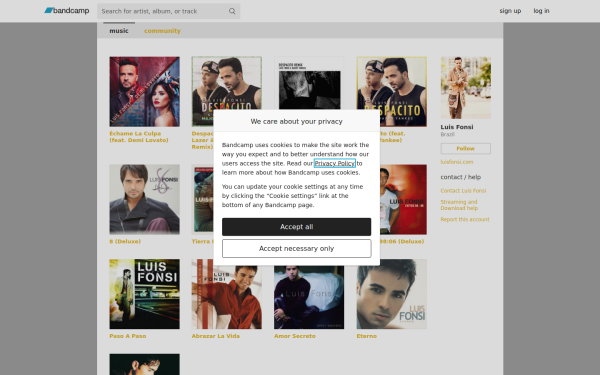 luisfonsi.bandcamp.com
