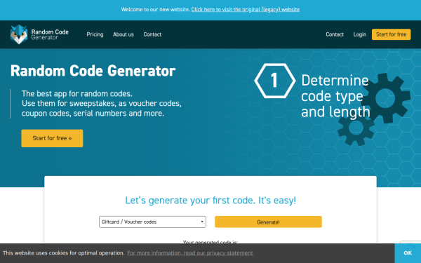 www.randomcodegenerator.com