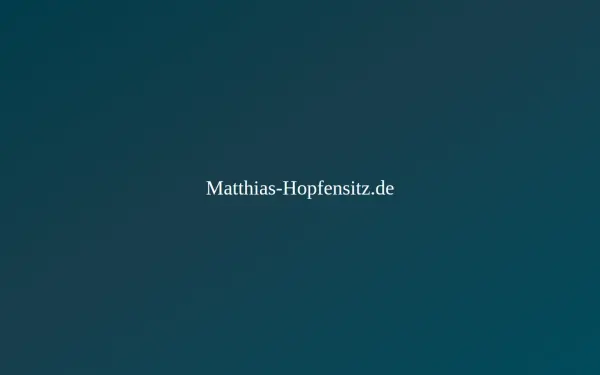 www.matthias-hopfensitz.de