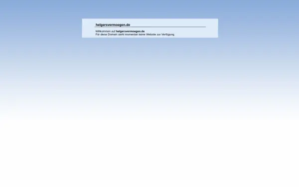 helgersvermoegen.de