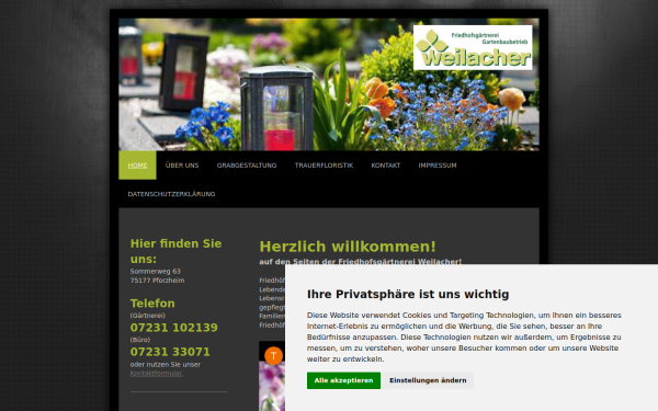 www.friedhofsgaertnerei-weilacher.de