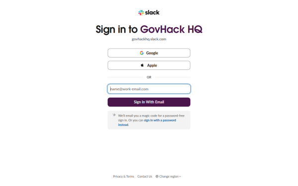 govhackhq.slack.com