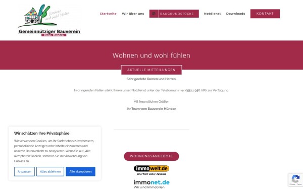 bauverein-muenden.de