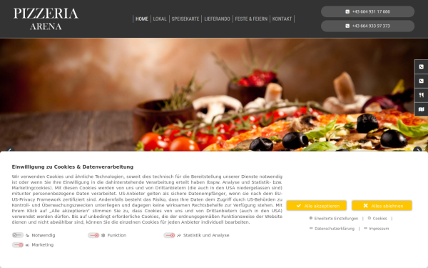 www.pizzeriaarena.at
