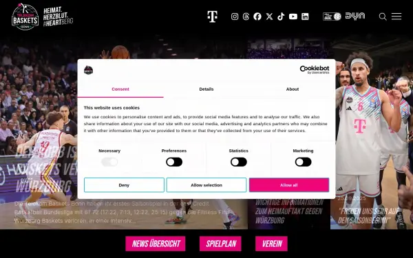 www.telekom-baskets-bonn.de