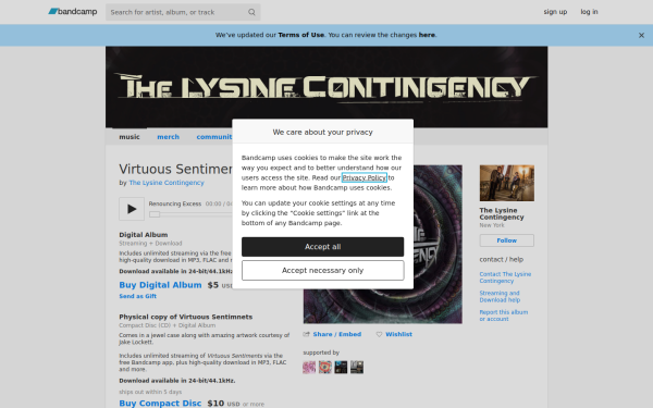 thelysinecontingencymetal.bandcamp.com
