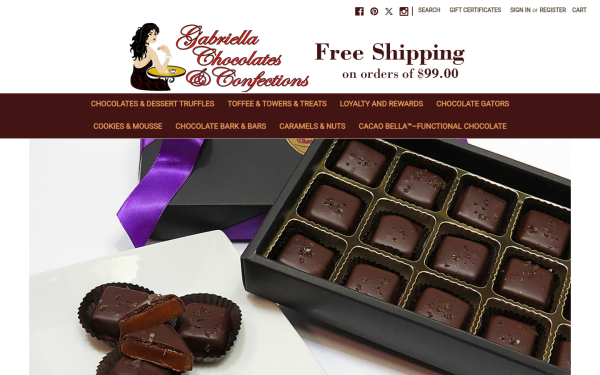 www.gabriellachocolates.com