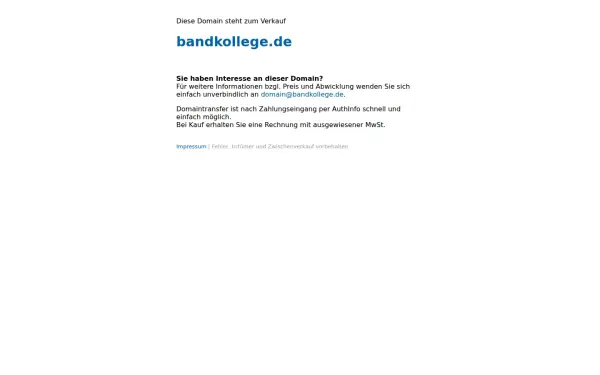 bandkollege.de