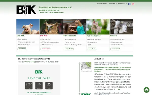 bundestieraerztekammer.de