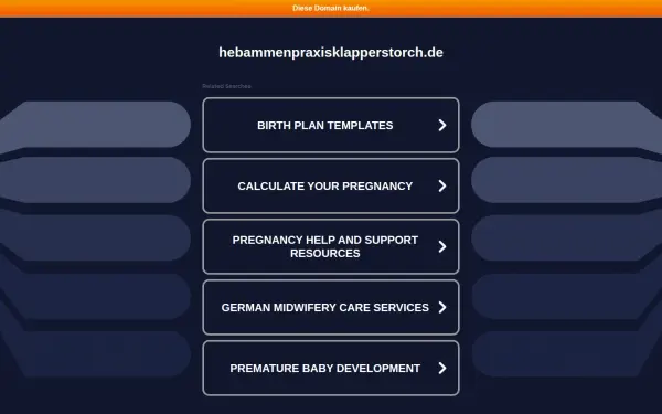 hebammenpraxisklapperstorch.de