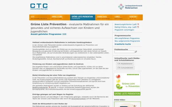www.gruene-liste-praevention.de