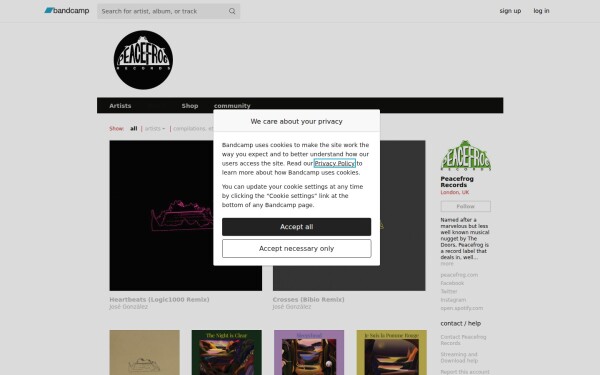 peacefrog.bandcamp.com