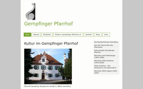 www.gempfingerpfarrhof.de