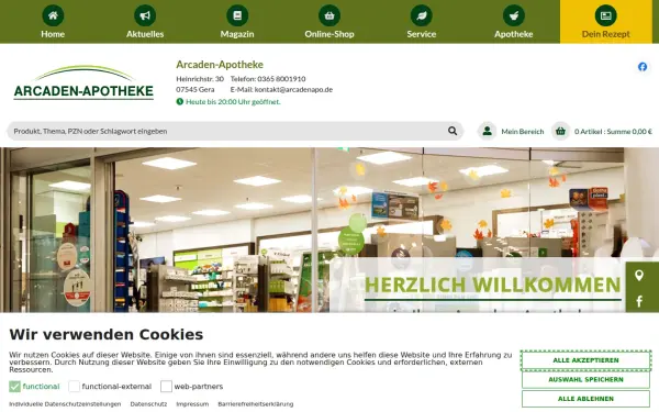 www.arcaden-apotheke-gera.de