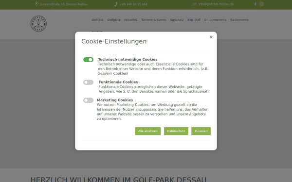 golfpark-dessau.de