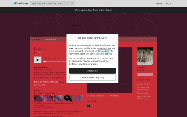 justinefrancis.bandcamp.com