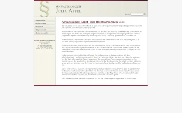 anwaltskanzlei-appel.de