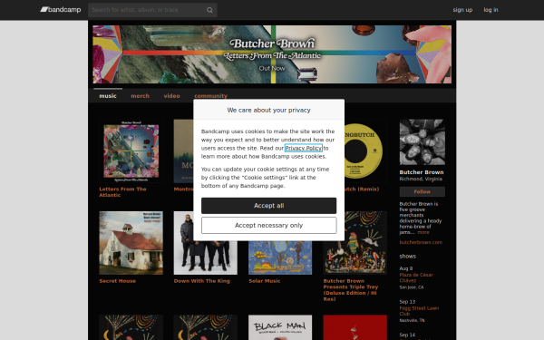 butcherbrownmusic.bandcamp.com