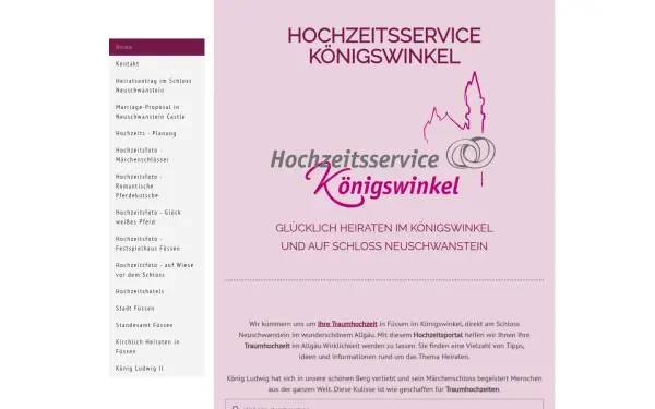 www.hochzeitsservice-koenigswinkel.de