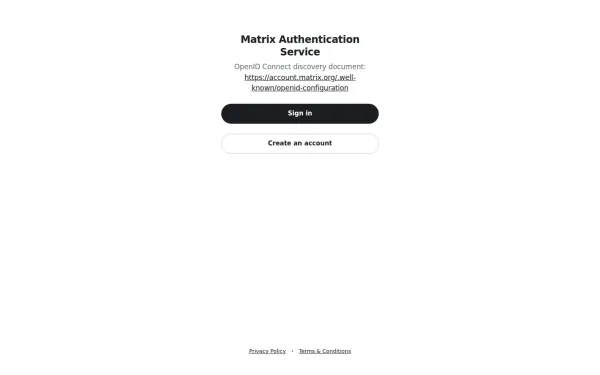 account.matrix.org