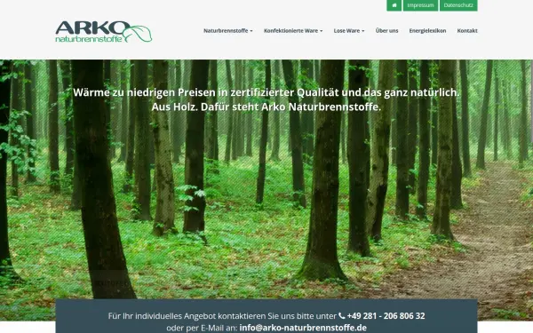www.arko-naturbrennstoffe.de