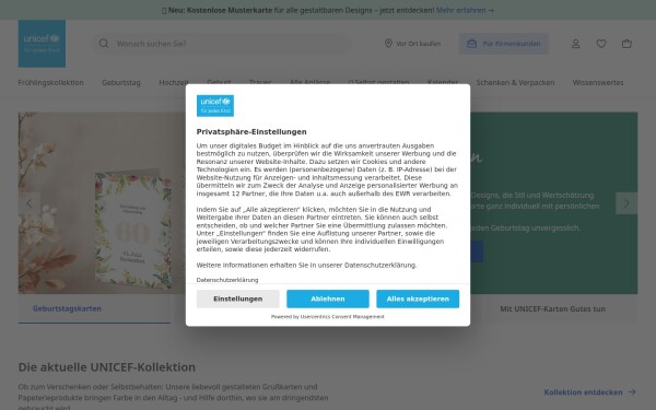 grusskarten.unicef.de