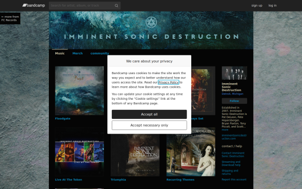 imminentsonicdestruction.bandcamp.com