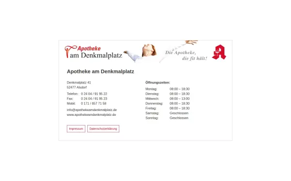 www.apothekeamdenkmalplatz.de