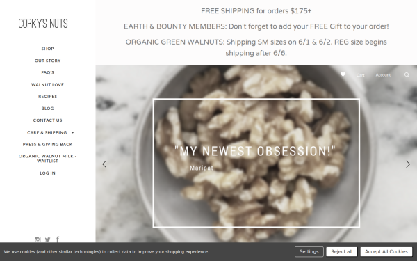 corkysnuts.com