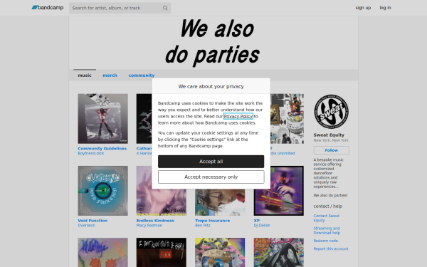 sweatequitynyc.bandcamp.com