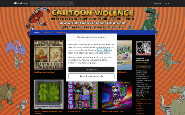 cartoonviolenceusa.bandcamp.com