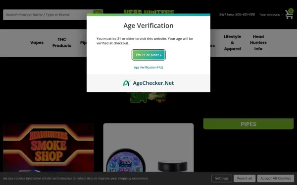 headhunterssmokeshop.com