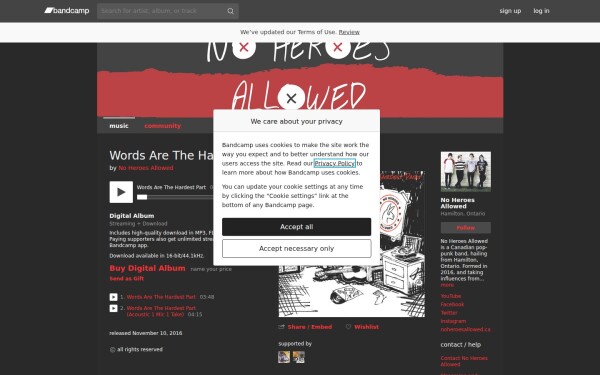 noheroesband.bandcamp.com