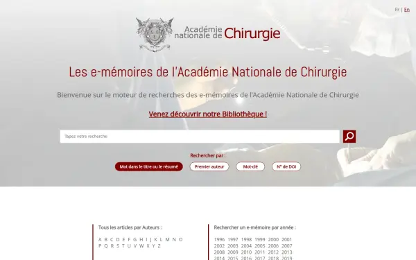 e-memoire.academie-chirurgie.fr