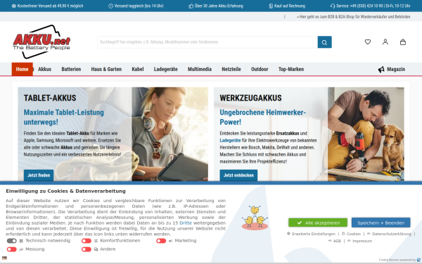 www.akku.net