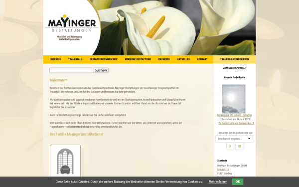 mayinger-bestattungen.de