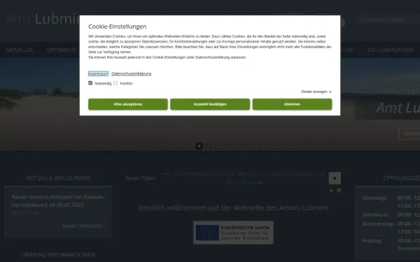 www.amtlubmin.de