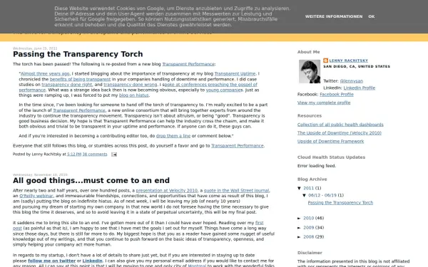 www.transparentuptime.com