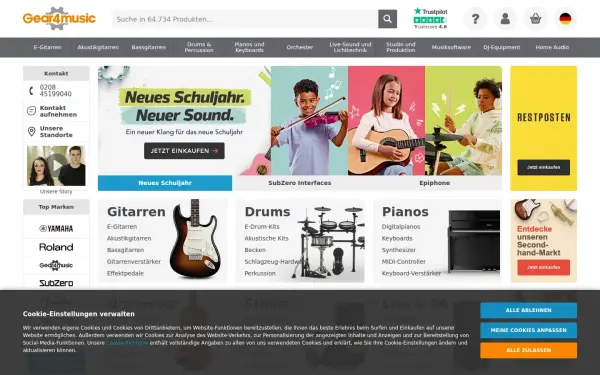 www.gear4music.de