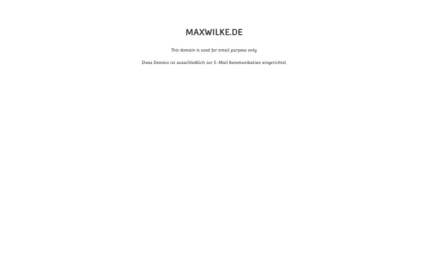maxwilke.de