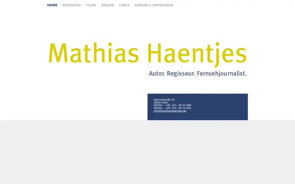 mathiashaentjes.de