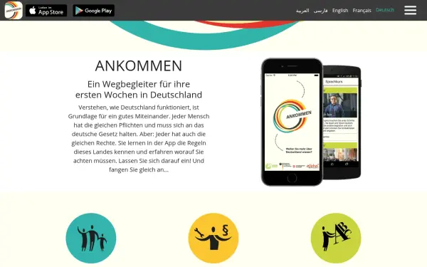 www.ankommenapp.de