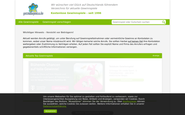www.gewinnspiele.de