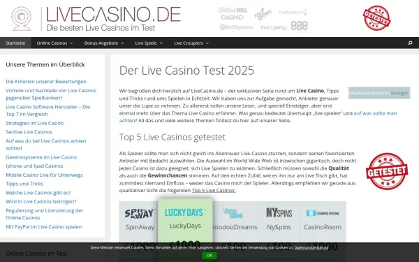 www.livecasino.de