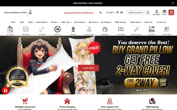 animedakimakurapillow.com