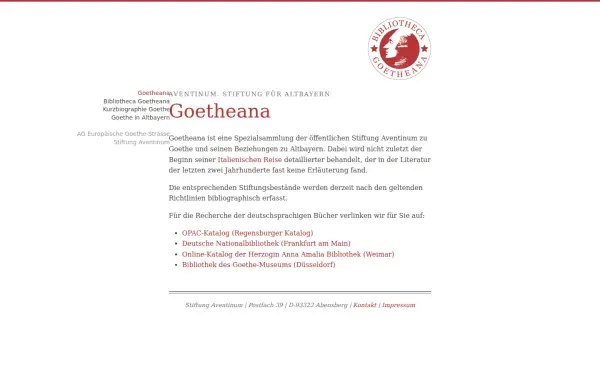 www.goetheana.de