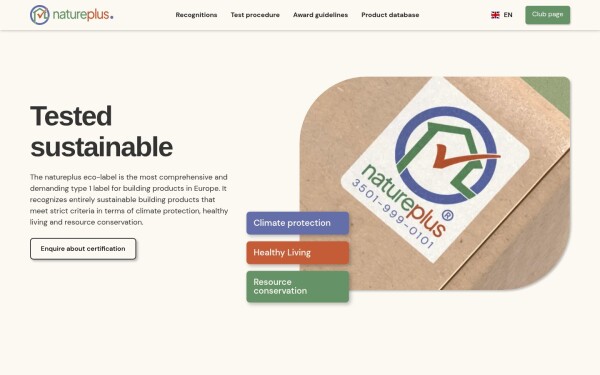 www.natureplus-label.org