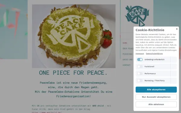 www.peacecake.de